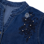 Dark Blue Denim Top