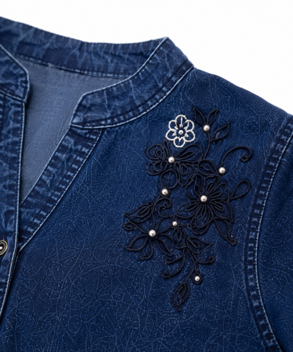 Dark Blue Denim Top Dark Blue Denim Top