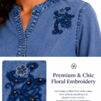 Light Blue Denim Top