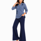 Light Blue Denim Top