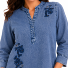 Light Blue Denim Top