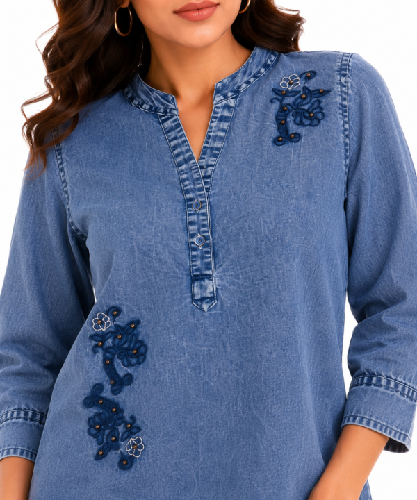 Light Blue Denim Top